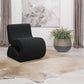 Ronea - Boucle Upholstered Armless Curved Accent Chair