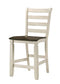 Tasnim - Counter Height Chair (Set of 2) - Oak & Antique White Finish