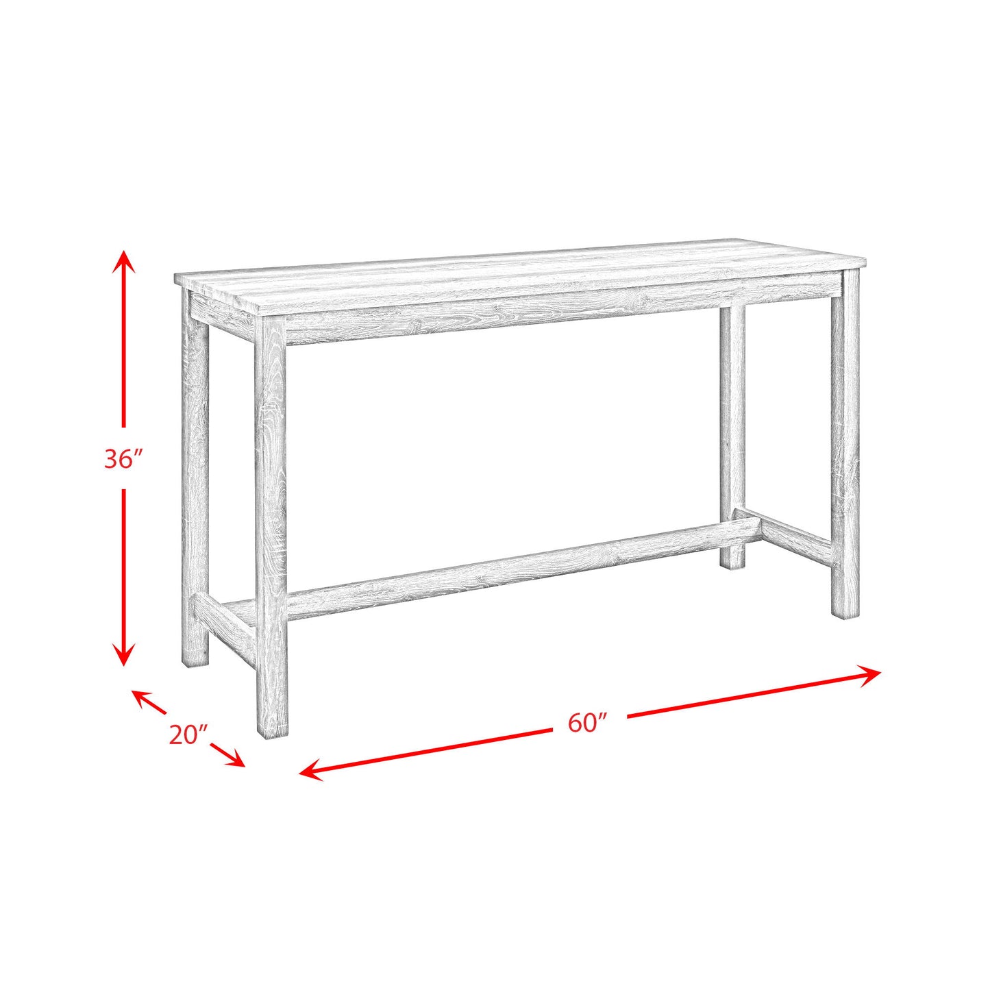 Trey - 4-Drawer Chest - Gray Wire Brushed