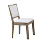 Paulina - Side Chair (Set of 2) - White PU & Rustic Oak