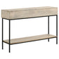 Rubeus - 2-Drawer Console Table With Open Shelf - White Washed