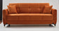 Ottomanson Samba - Upholstered Convertible Sofabed with Storage - Orange