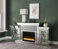 Noralie - Fireplace - Mirrored - Wood