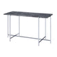 Adelae - Accent Table - Faux Marble & Chrome