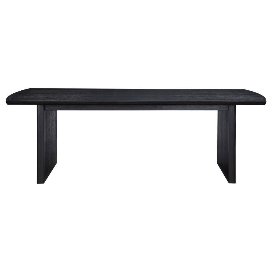 Brookmead - Rectangular Dining Table With 18" Removable Extension Leaf - Black