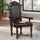 Picardy - Arm Chair (Set of 2) - Brown Cherry / Black