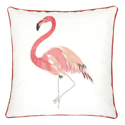 Lina - Pillow (Set of 2) - Ivory / Pink Fabric