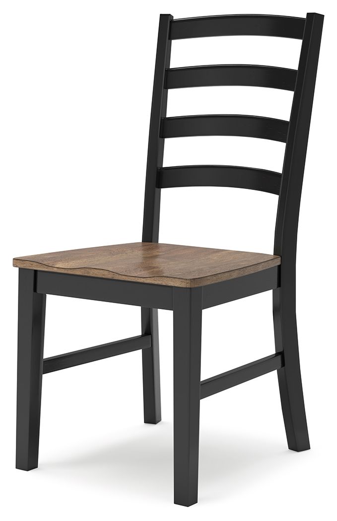 Wildenauer - Brown / Black - Dining Room Side Chair (Set of 2)