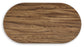 Austanny - Warm Brown - Oval Cocktail Table