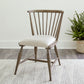 Americana Farmhouse - Upholstered Seat Windsor Chair (RTA) - Light Brown