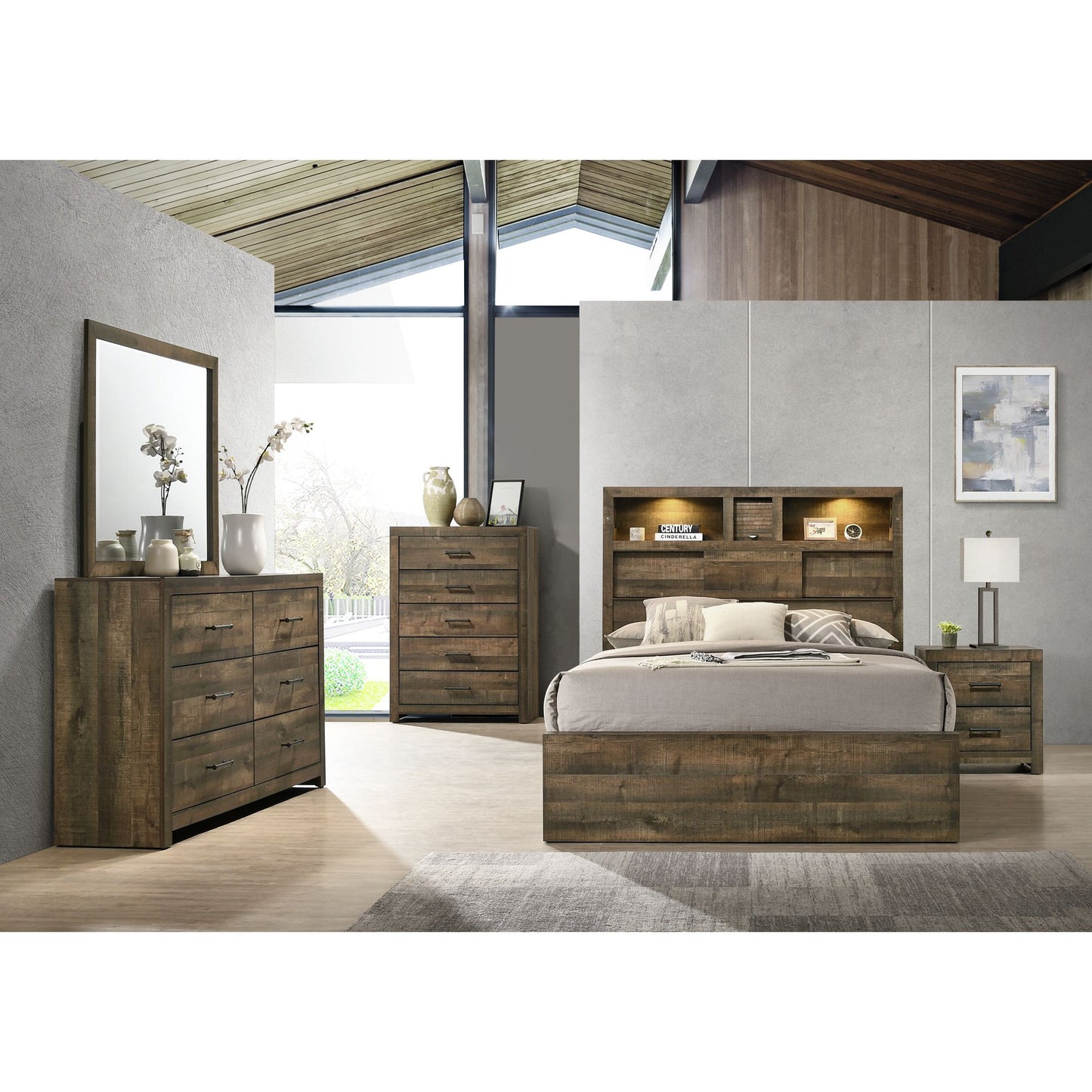 Bailey - Panel Bedroom Set With Bluetooth