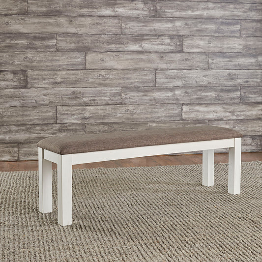 Brook Bay - Upholstered Dining Bench - White