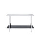 Angwin - Accent Table - Mirrored, Faux Marble & Chrome