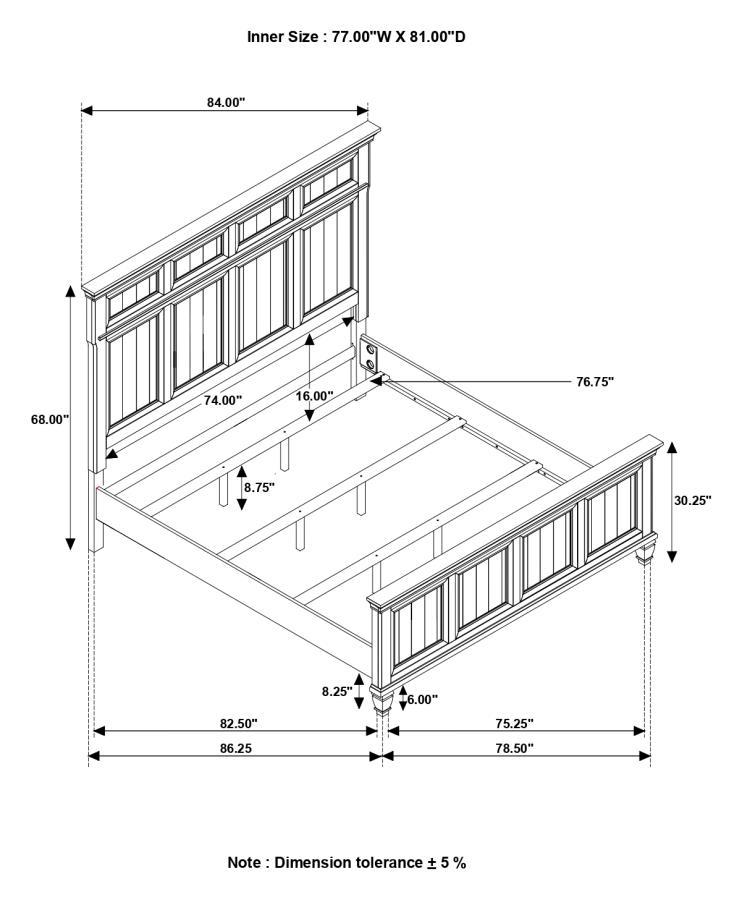 Avenue - Panel Bed