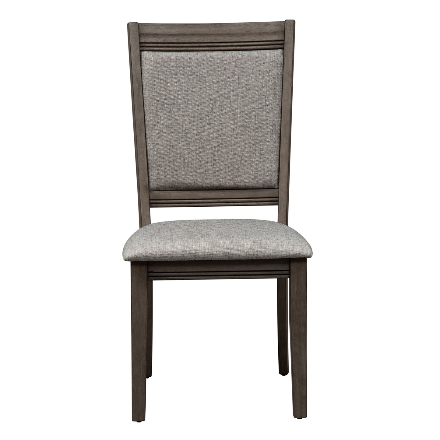 Tanners Creek - 5 Piece Leg Table Set (Upholstered Chair) - Dark Gray
