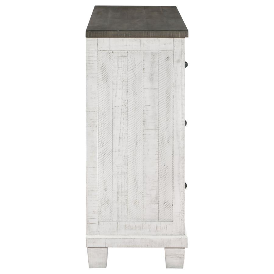 Lilith - 7-Drawer Dresser - Distressed White