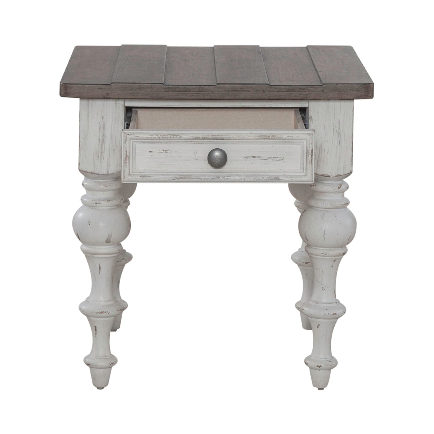 River Place - End Table - White