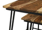 Nayeli - 3 Piece Nesting Table With Hairpin Legs - Natural And Black