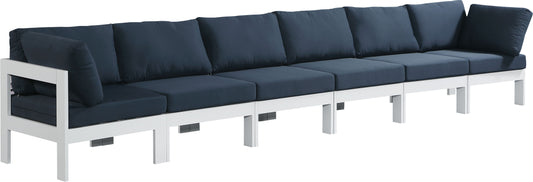 Nizuc - Outdoor Patio Modular Sofa With Frame - Navy