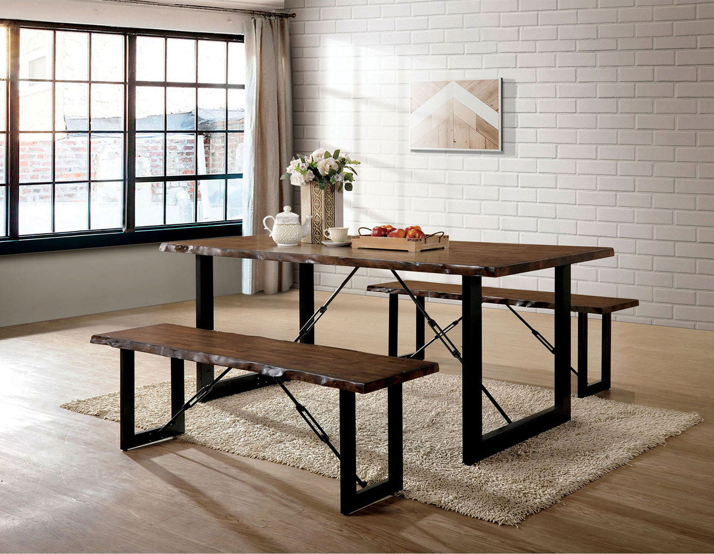 Dulce - Dining Table - Walnut / Black