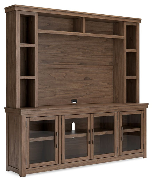 Boardernest - Brown - 85" TV Stand With Hutch