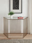 Oaklie - Accent Table - Champagne & Clear Glass