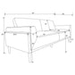 Rilynn - Upholstered Track Arms Sofa Set