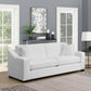 Ashlyn - Upholstered Sloped Arm Sofa - White