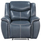 Sloane - Upholstered Motion Recliner Chair - Blue
