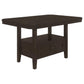 Prentiss - Rectangular Counter Height Table With Butterfly Leaf - Cappuccino