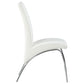 Bishop - Upholstered Side Chairs (Set of 2) - White And Chrome