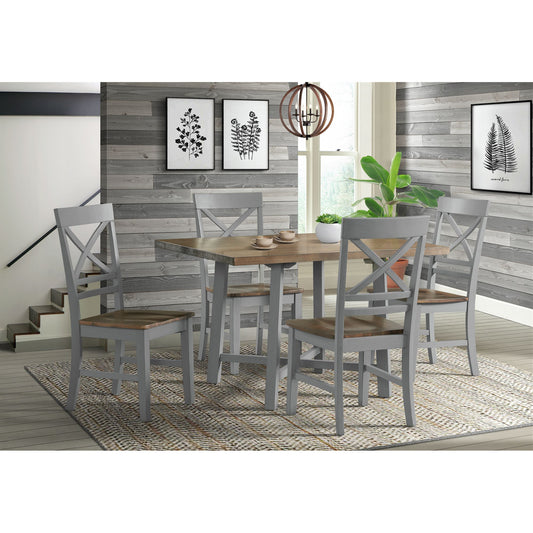 El Paso - 5 Piece Standard Height Dining Set, Table & Four Chairs - White