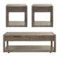 Bartlett Field - 3 Piece Set (1 Cocktail 2 End Tables) - Gray