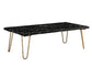 Telestis - Coffee Table - Black Marble & Gold