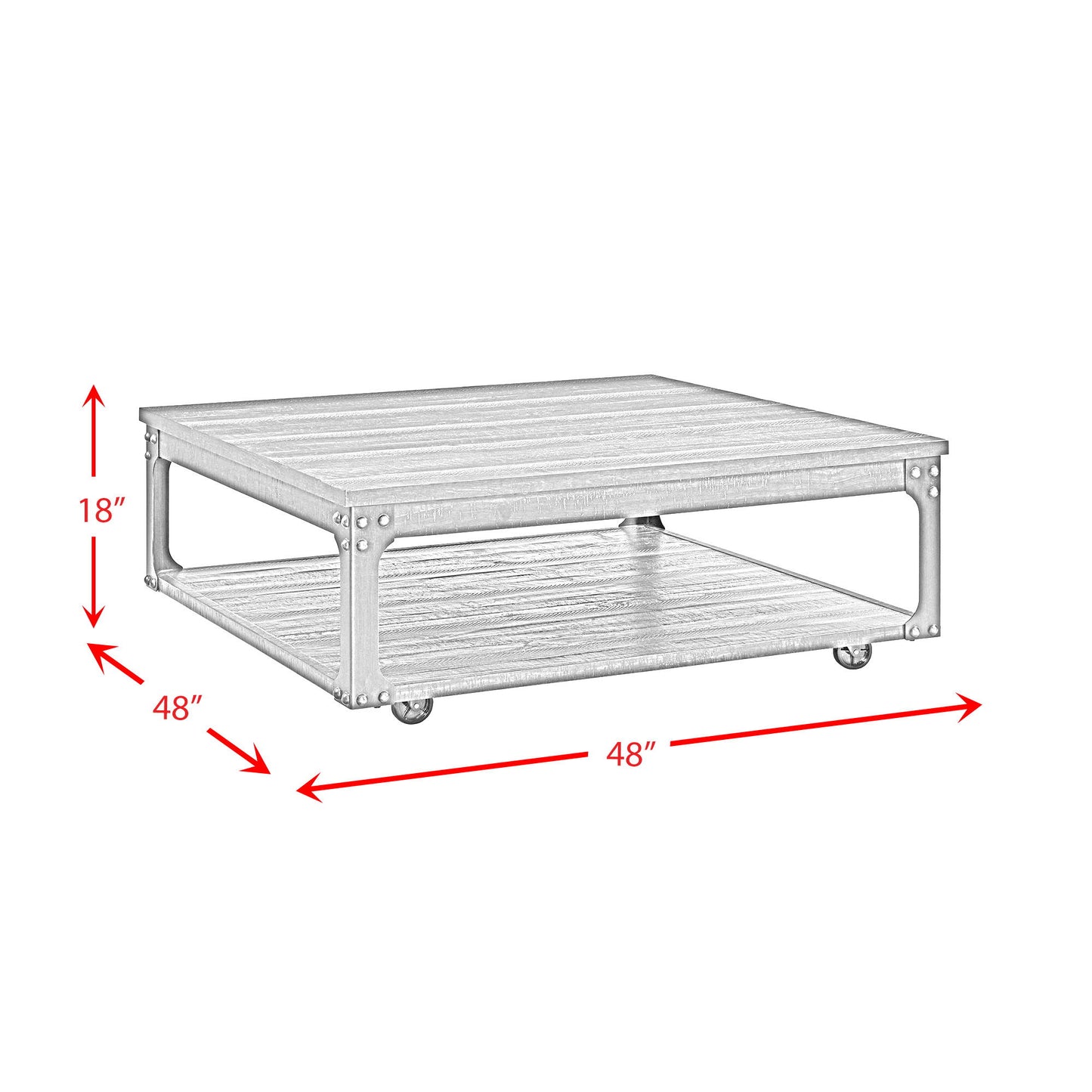 Factory - Square Coffee Table