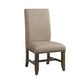 Franklin - Upholstered Side Chair (Set of 2) - Chestnut