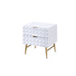 Maisey II - Nightstand - White & Gold