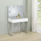 Eliza - 2 Piece Vanity Set With Hollywood Lighting - White And Chrome