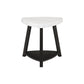 Trinity - Marble Top End Table - White - 26"