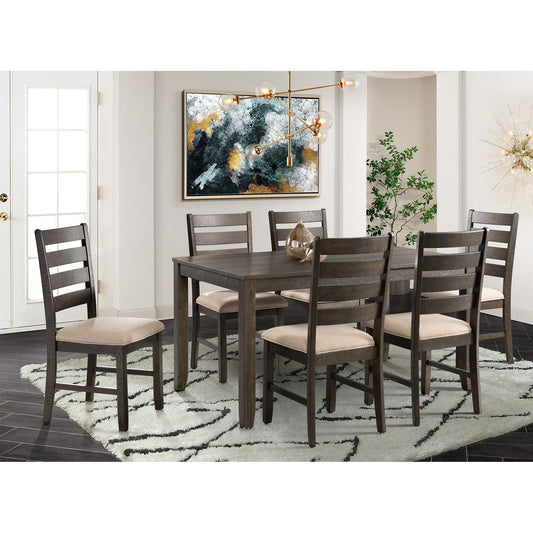 Brock - 7 Piece Dining Set, Table & Six Chairs - Walnut