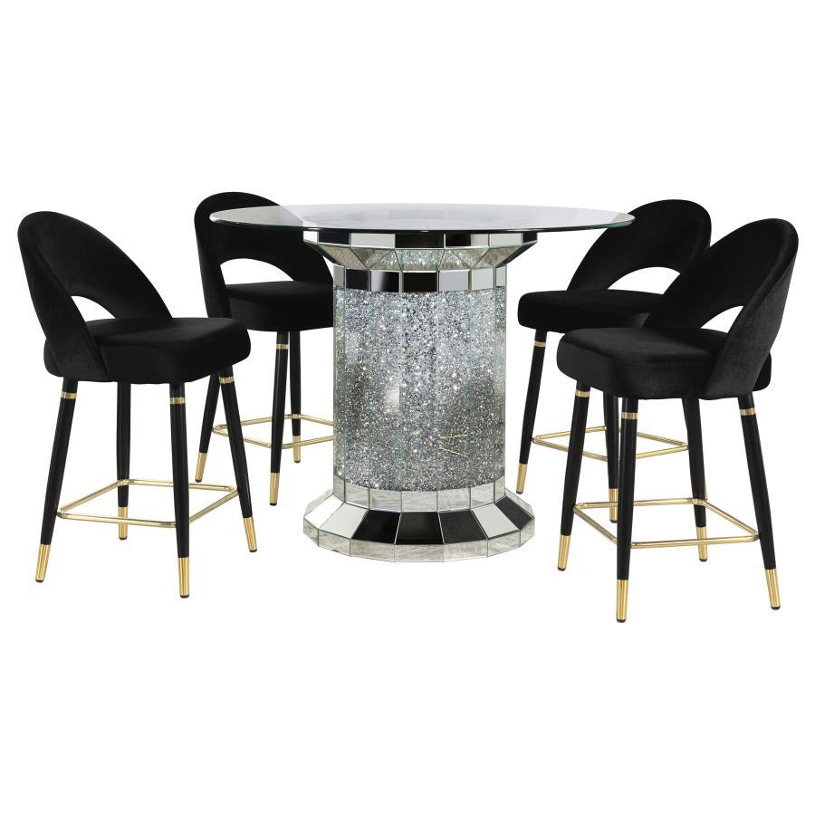 Ellie - Pedestal Counter Height Dining Room Set