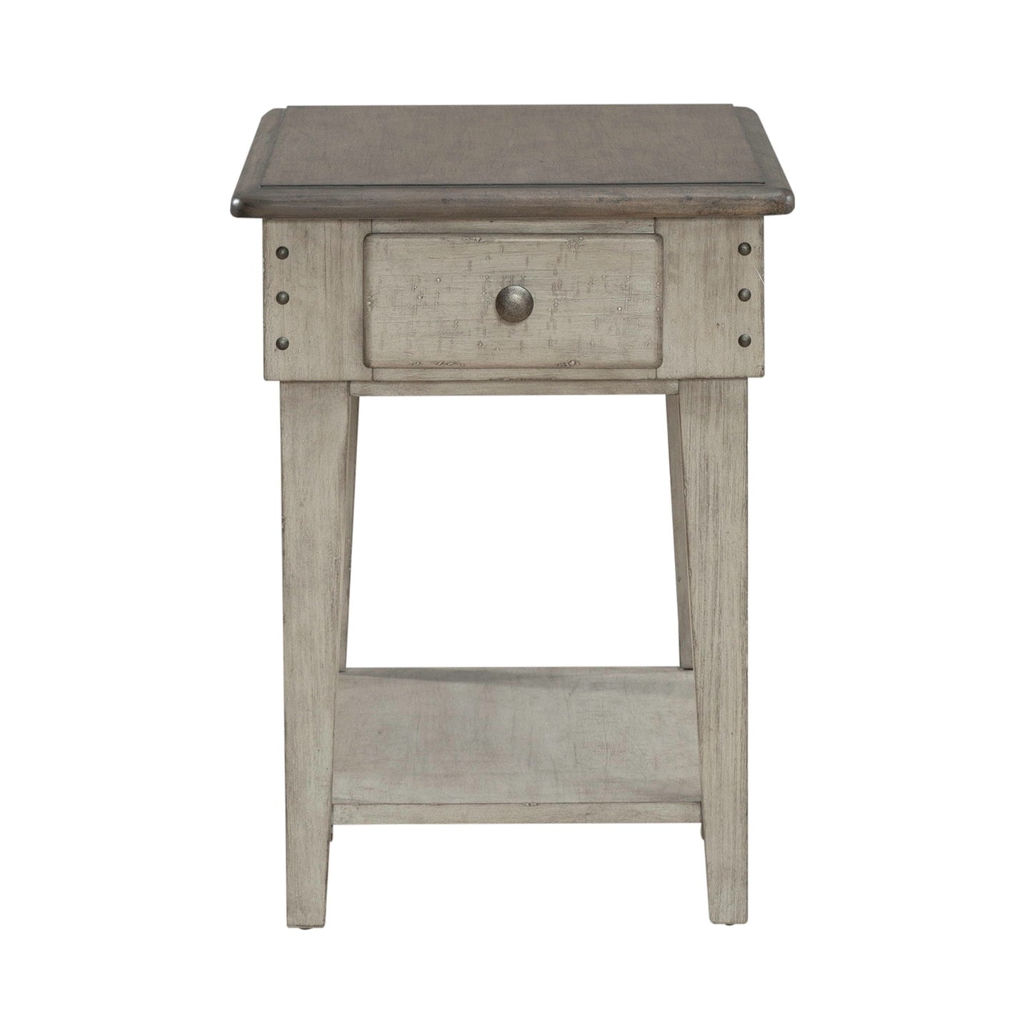 Ivy Hollow - Drawer Chair Side Table - White