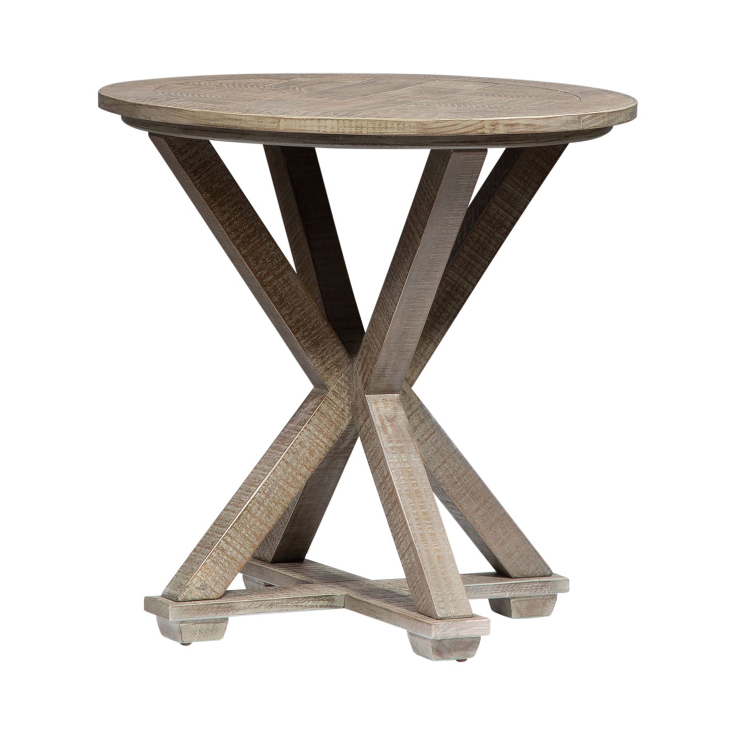 Parkland Falls - Round End Table - Light Brown