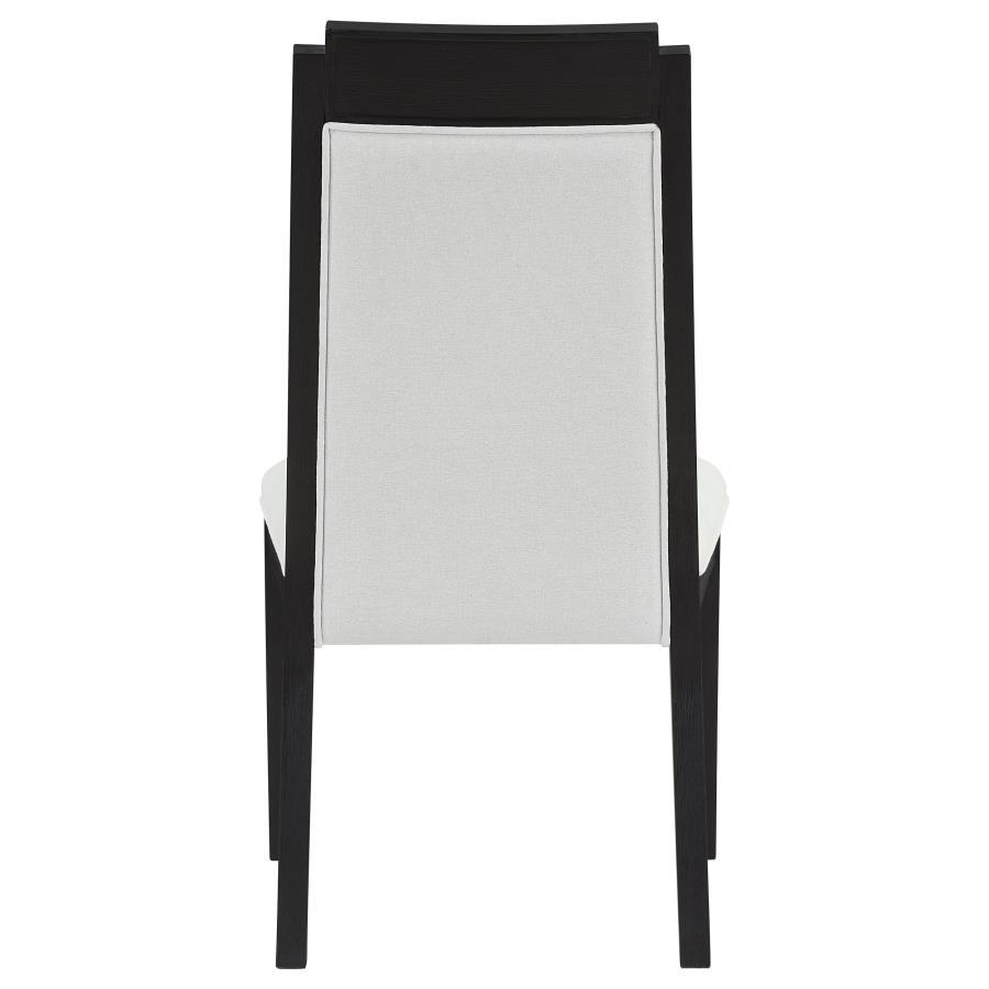 Brookmead - Upholstered Dining Side Chair (Set of 2) - Ivory And Black