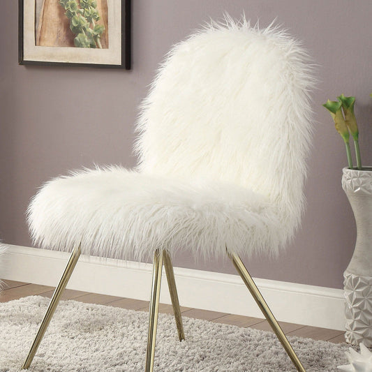 Caoimhe - Accent Chair - White / Gold