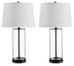 Wilmburgh - Clear / Bronze Finish - Glass Table Lamp (Set of 2)