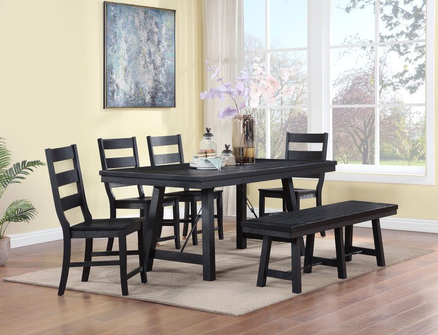 Newport - Rectangular Trestle Table Dining Set
