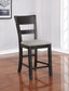 Sania - Counter Height Side Chair (Set of 2) - Antique Black