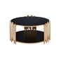 Tanquin - Coffee Table - Gold & Black Glass