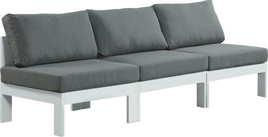 Nizuc - Outdoor Patio Modular Sofa - Grey - Fabric